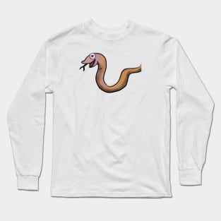 Cute Eel Drawing Long Sleeve T-Shirt